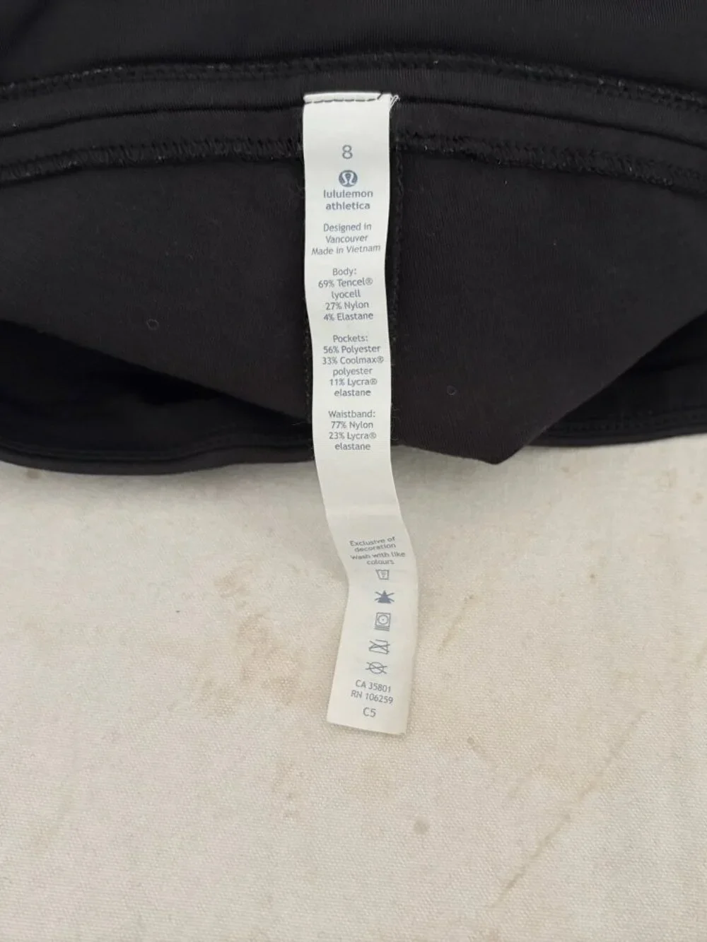 Lululemon Wander Pant, Black